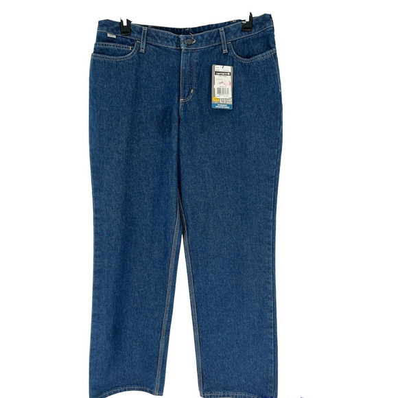 Carhartt Flame Resistant Jeans Womens Size 14X32 Straight Leg Workwear Denim NEW - Picture 1 of 12